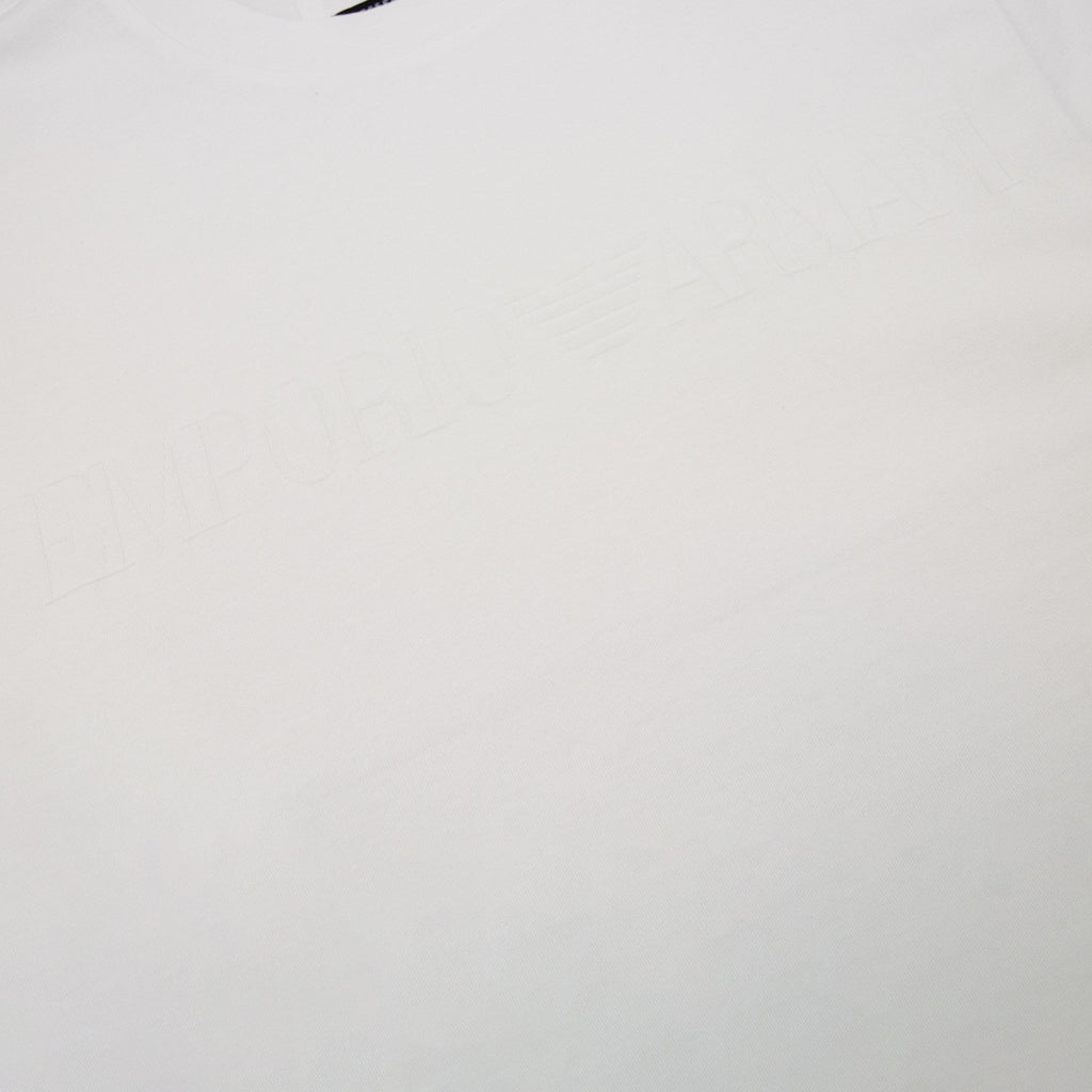 Emporio Armani Stencil Logo Tee White