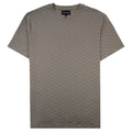 Emporio Armani All Over Jacquard Eagle Logo T Shirt Roasted Cashew