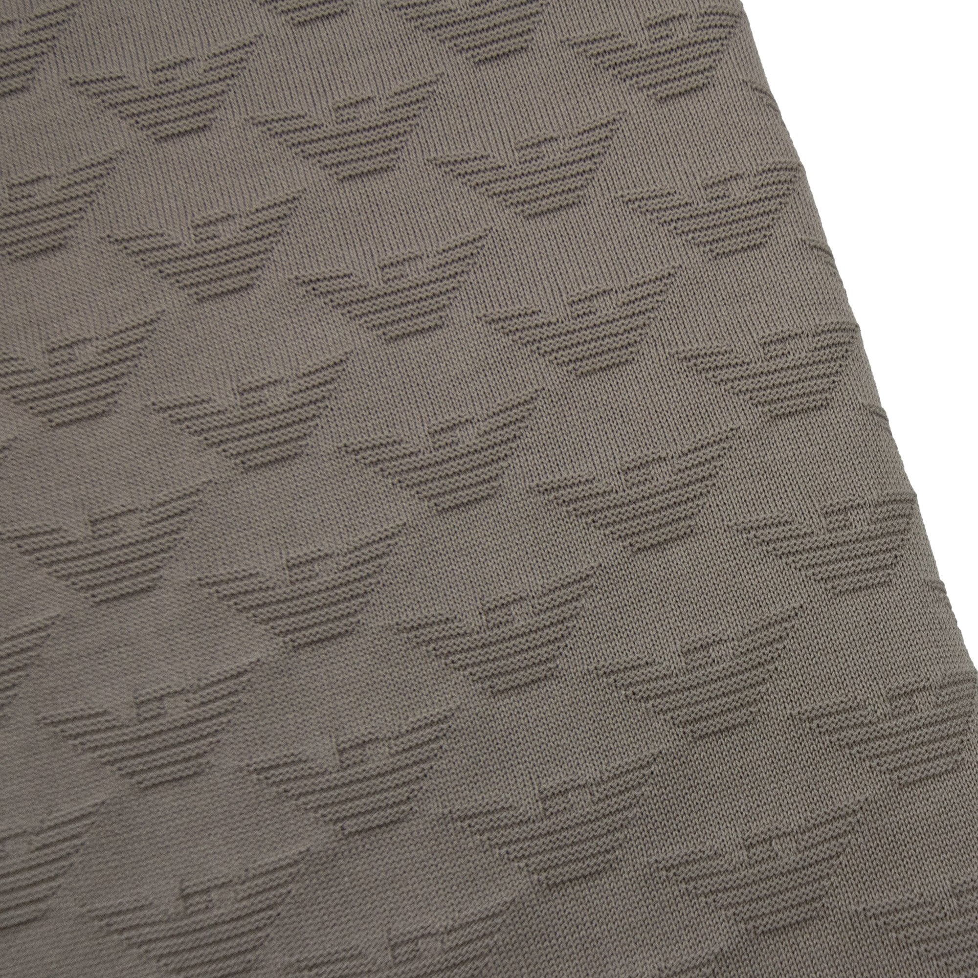 Emporio Armani All Over Jacquard Eagle Logo T Shirt Roasted Cashew