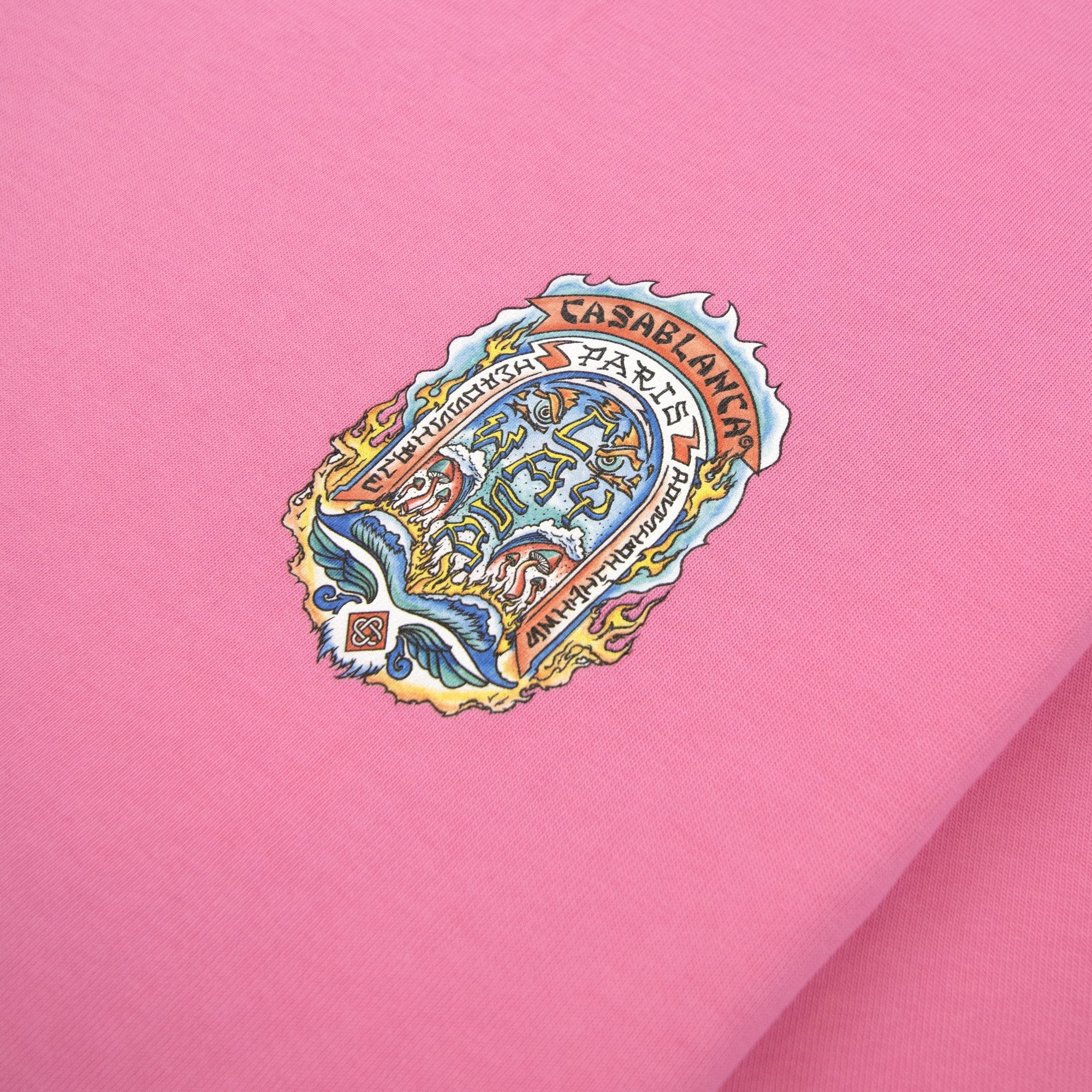 Casablanca Casa Way Skate Printed T-shirt Pink