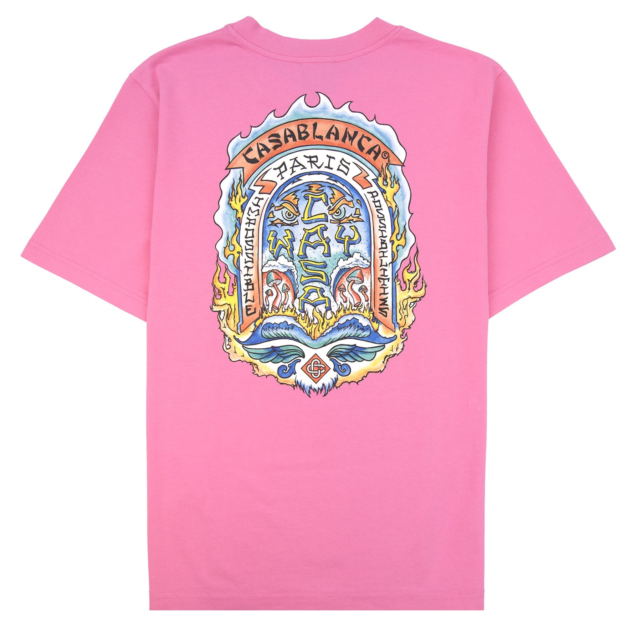 Casablanca Casa Way Skate Printed T-shirt Pink