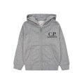 Cp Company Undersixteen Basic Fleece Google Hooded Sweatshirt Grey 60901