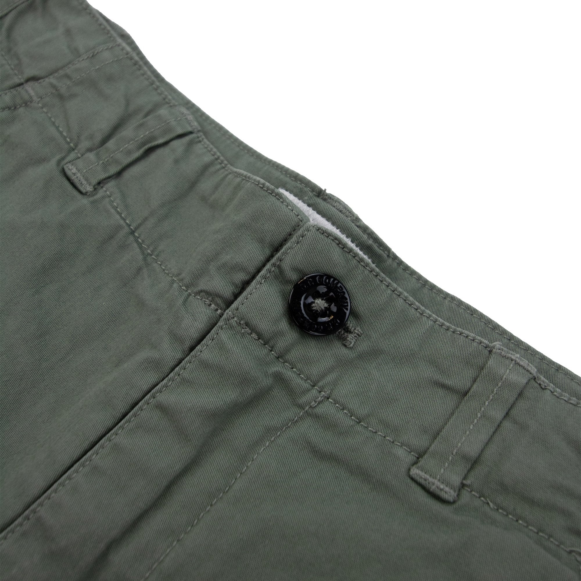 Cp Company Undersixteen U16 Stretch Sateen Lens Cargo Shorts Green 669