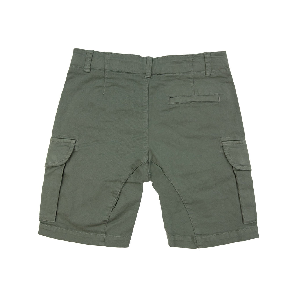 Cp Company Undersixteen U16 Stretch Sateen Lens Cargo Shorts Green 669