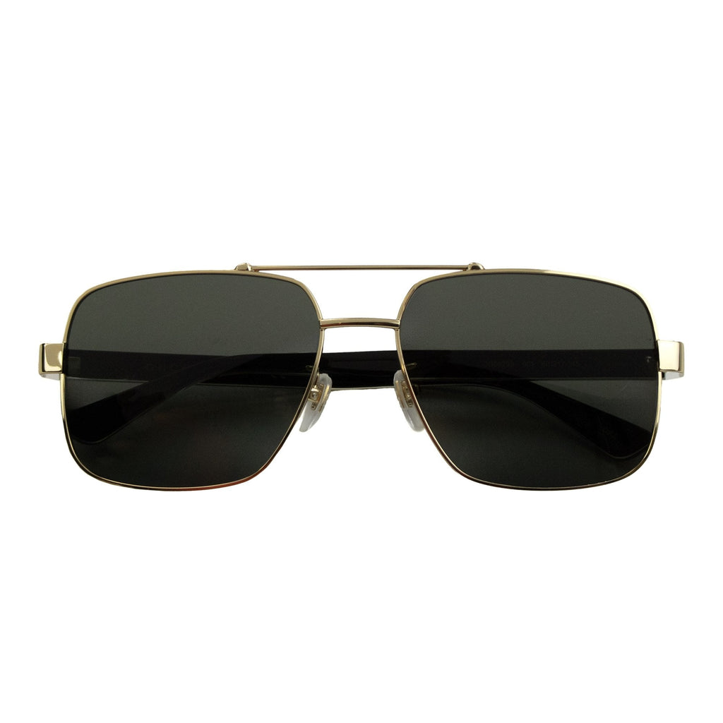 Gucci Gg0529s 60 Acetate Rectangular Frame Sunglasses Gold