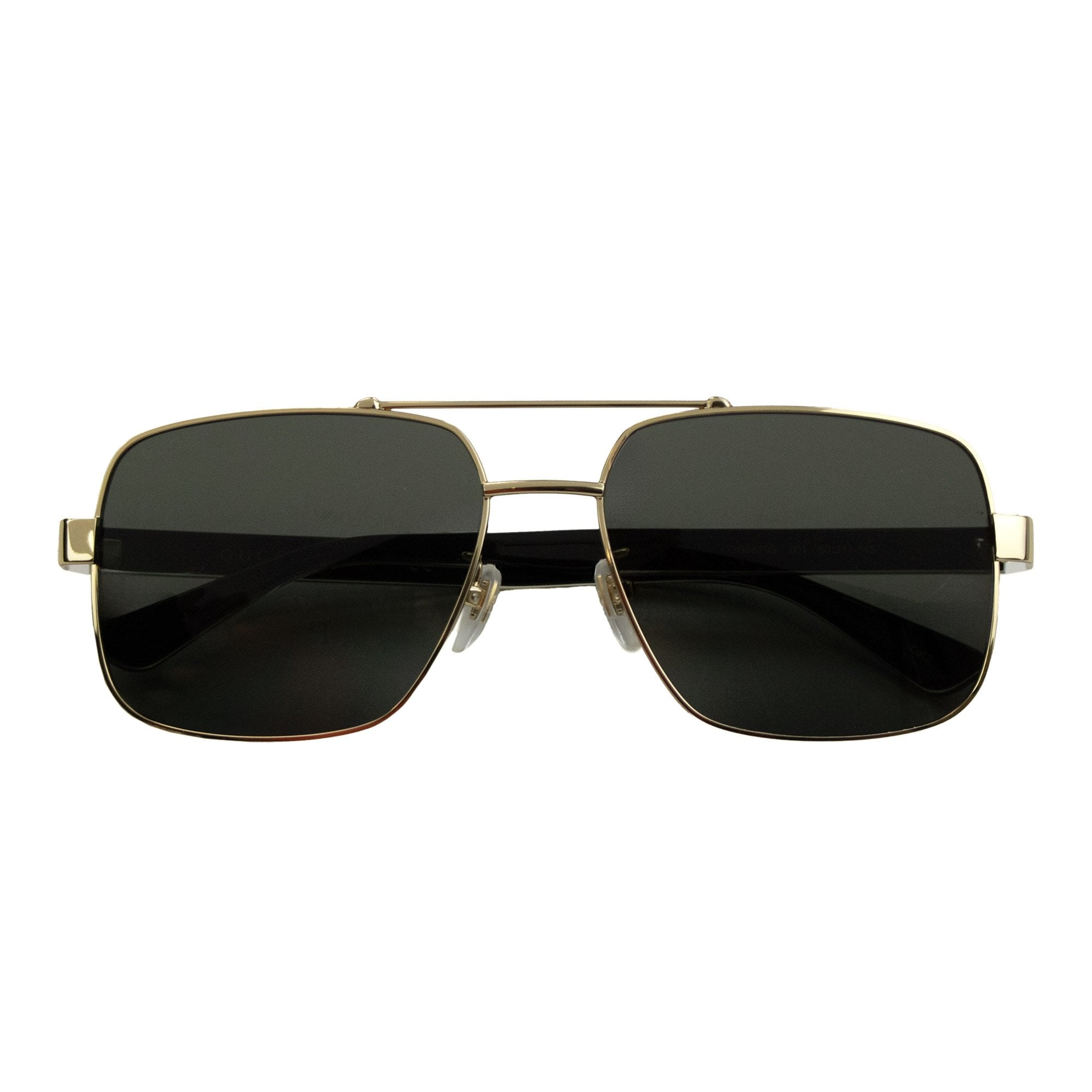 Gucci Gg0529s 60 Acetate Rectangular Frame Sunglasses Gold