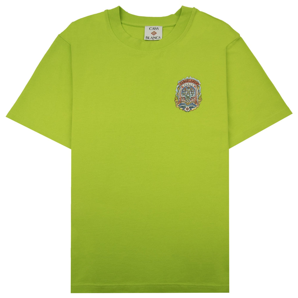 Casablanca Casa Way Skate Printed T-shirt Lime Green
