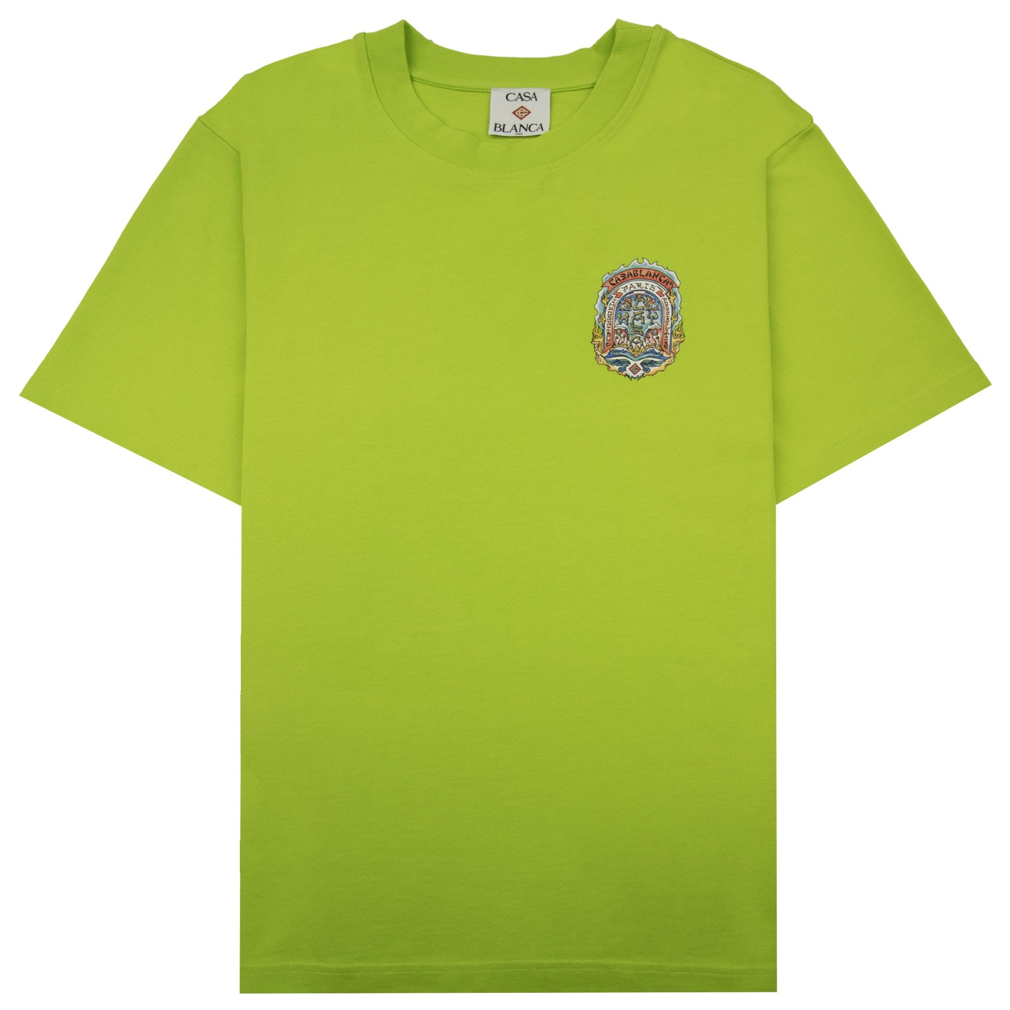 Casablanca Casa Way Skate Printed T-shirt Lime Green