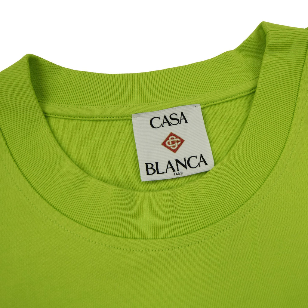 Casablanca Casa Way Skate Printed T-shirt Lime Green