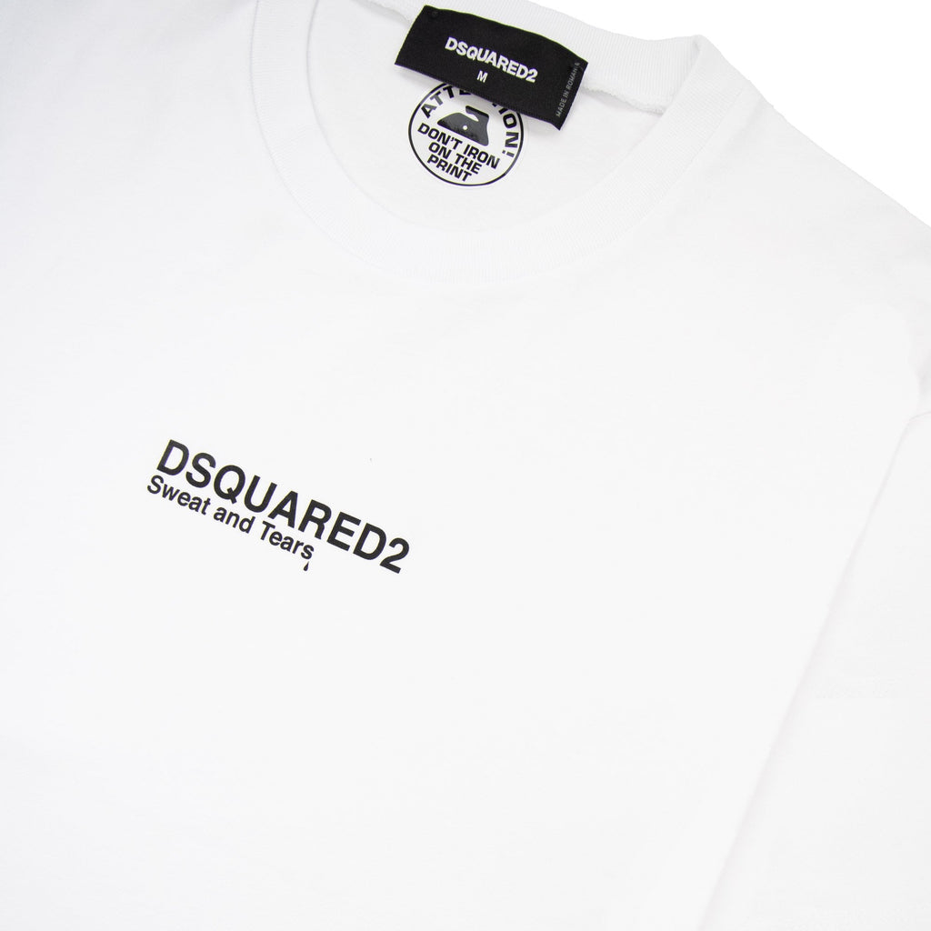 Dsquared2 Sweat And Tears Cool Fit Tee White