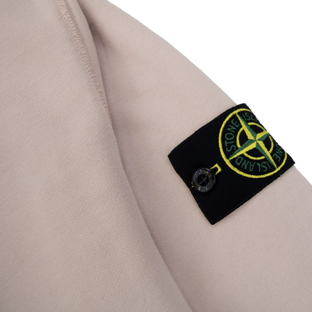Stone Island 62420 Brushed Cotton Fleece Crewneck Sweatshirt Dust Pink V0082