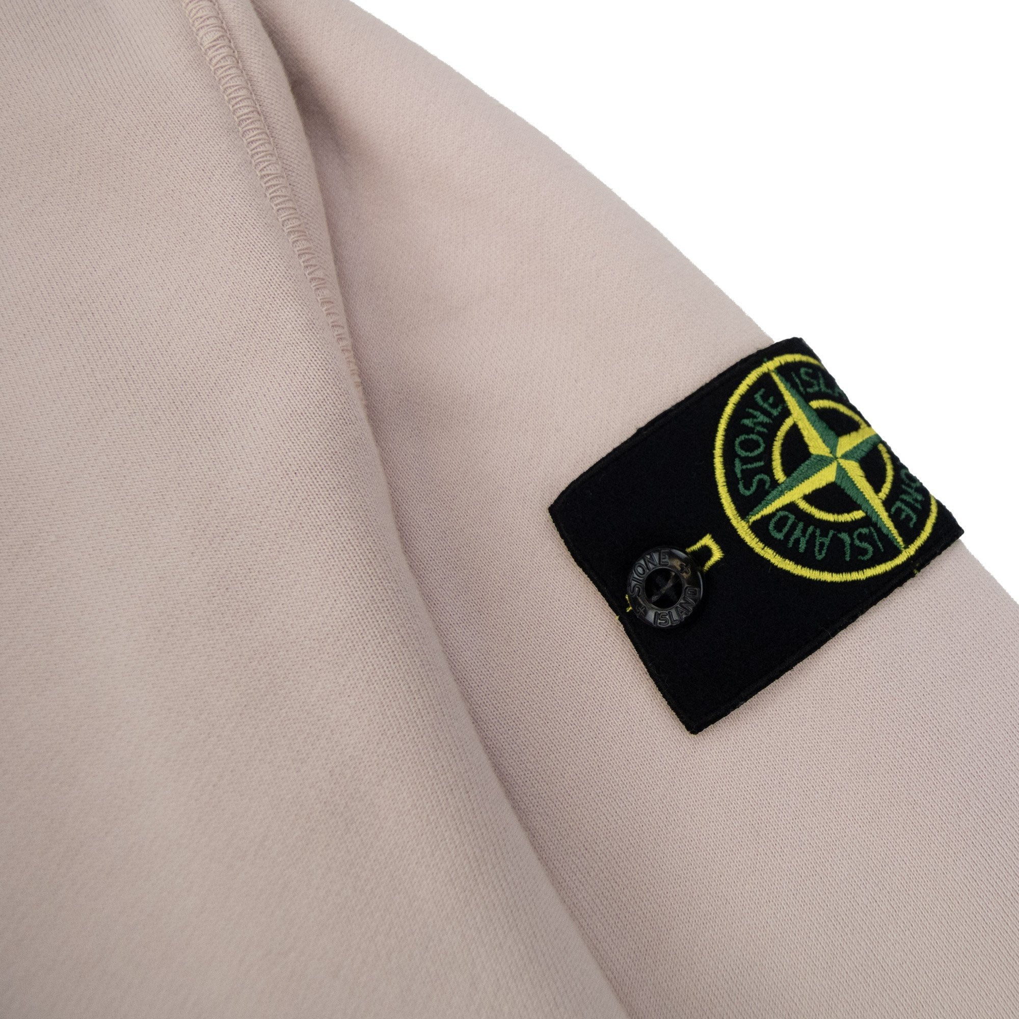 Stone Island 62420 Brushed Cotton Fleece Crewneck Sweatshirt Dust Pink V0082