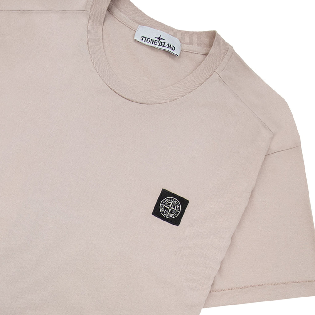 Stone Island Small Logo Patch T Shirt Dust Pink V0082