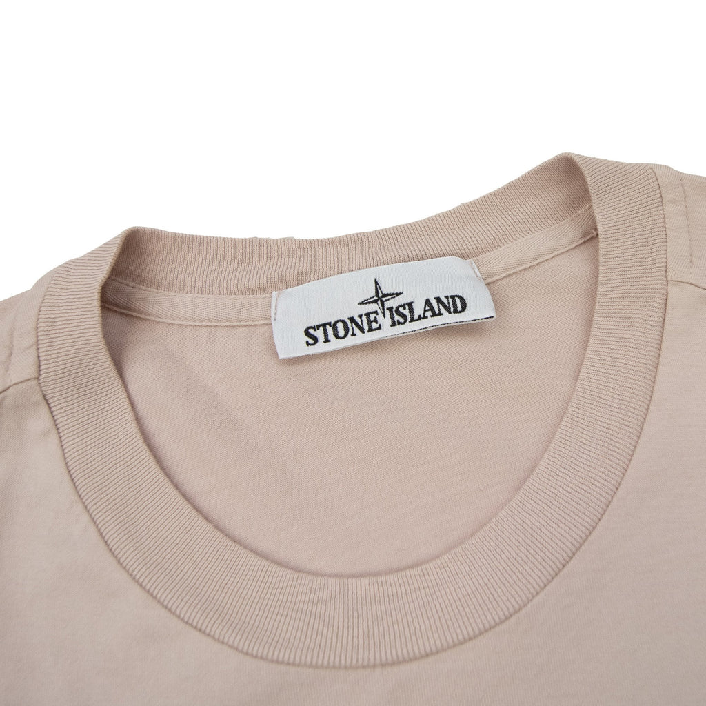 Stone Island Small Logo Patch T Shirt Dust Pink V0082