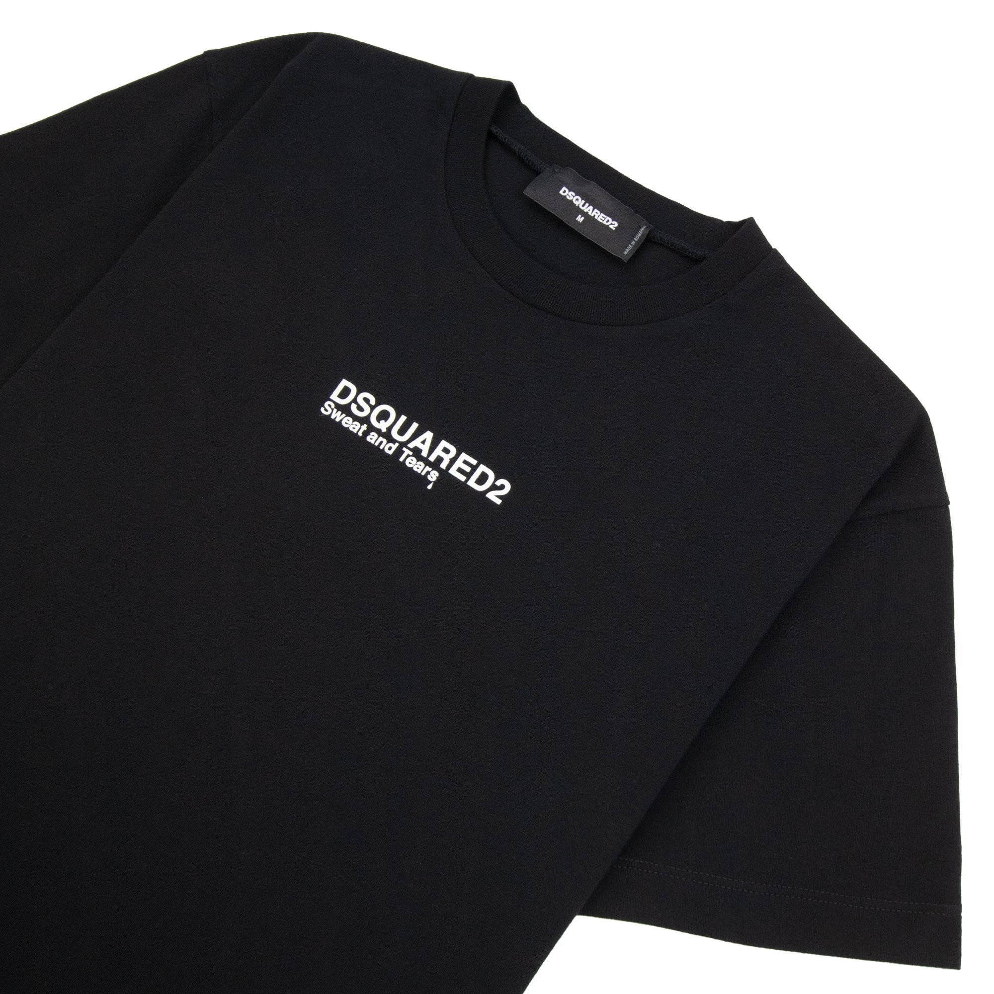 Dsquared2 Sweat And Tears Cool Fit Tee Black 900 - MEN from Onu UK