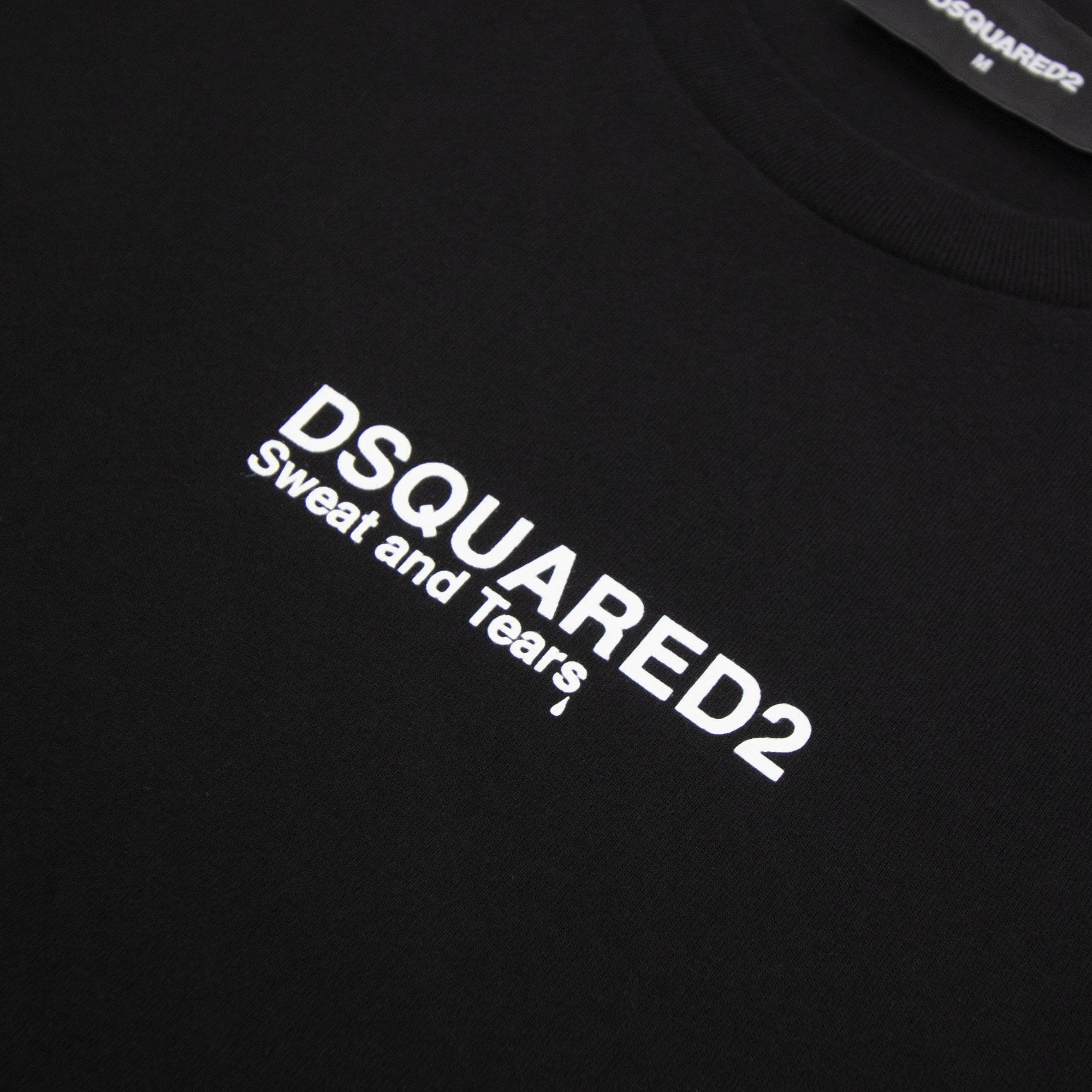 Dsquared2 Sweat And Tears Cool Fit Tee Black 900 - MEN from Onu UK