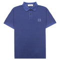 Stone Island 22002sc Organic Cotton Pique Polo Marine Blue V0028