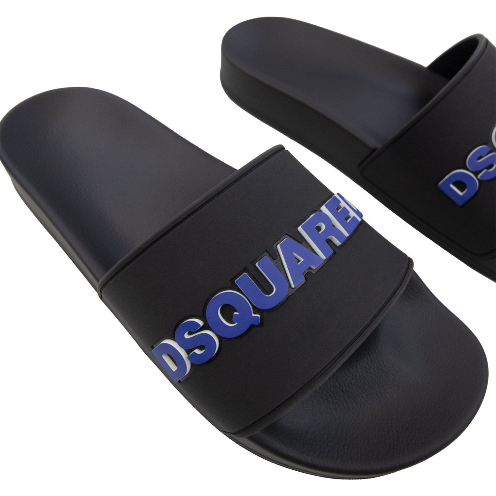 Dsquared2 Dsquared Logo Slides Black/Blue
