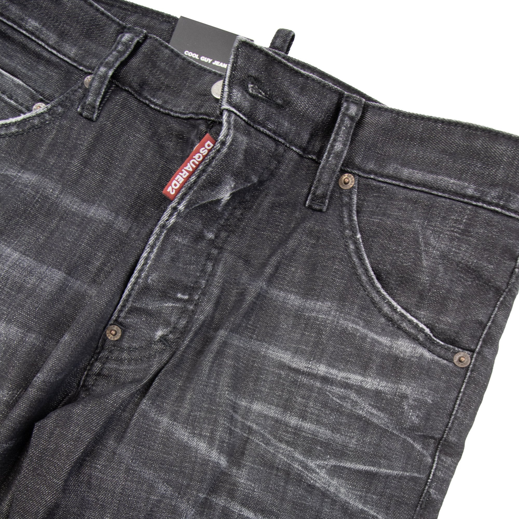Dsquared2 Black Easy Wash Cool Guy Jeans Black 900
