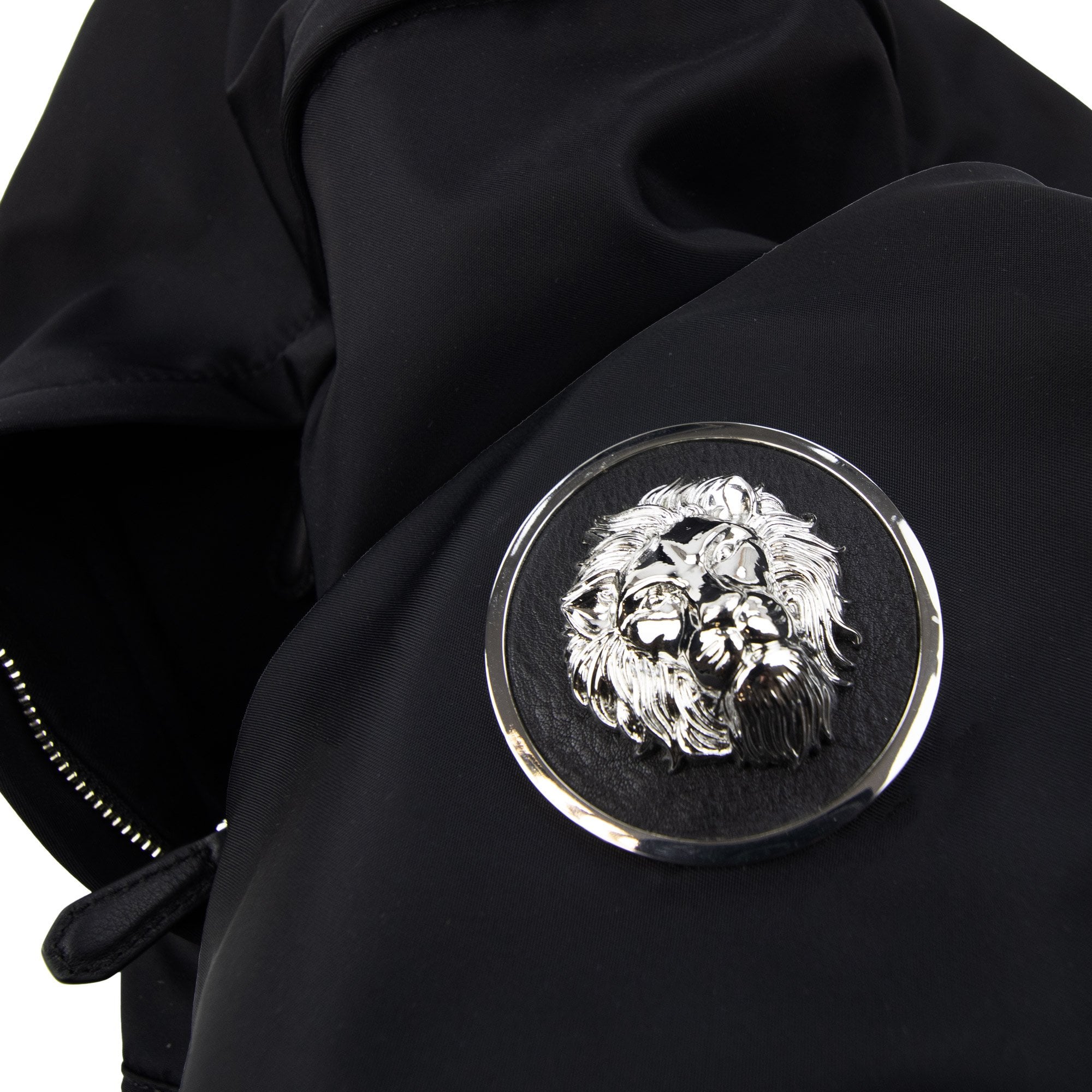 Versace Versus Lion Soft Leather Backpack Black