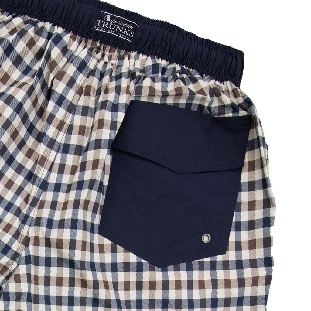 Aquascutum Iconic Volley Swim Shorts Club Check 28