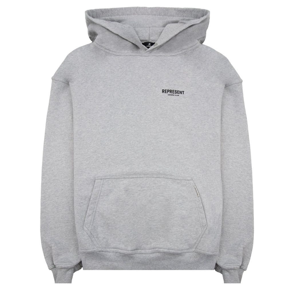 Represent Owners Club Hoodie Ash Grey/black