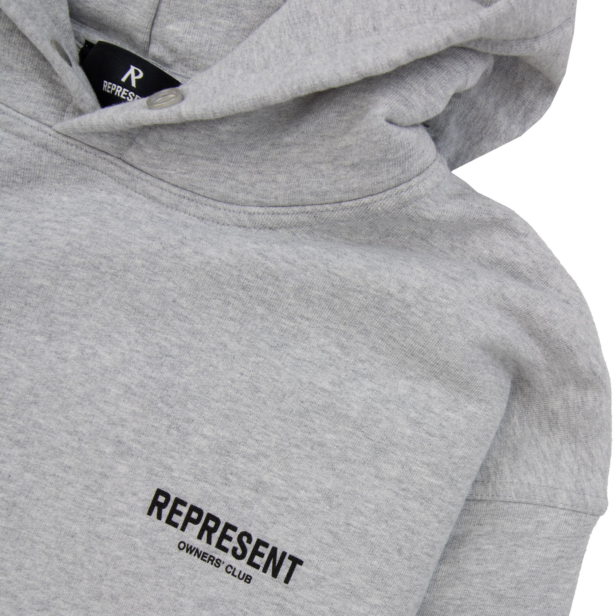 Represent Owners Club Hoodie Ash Grey/black