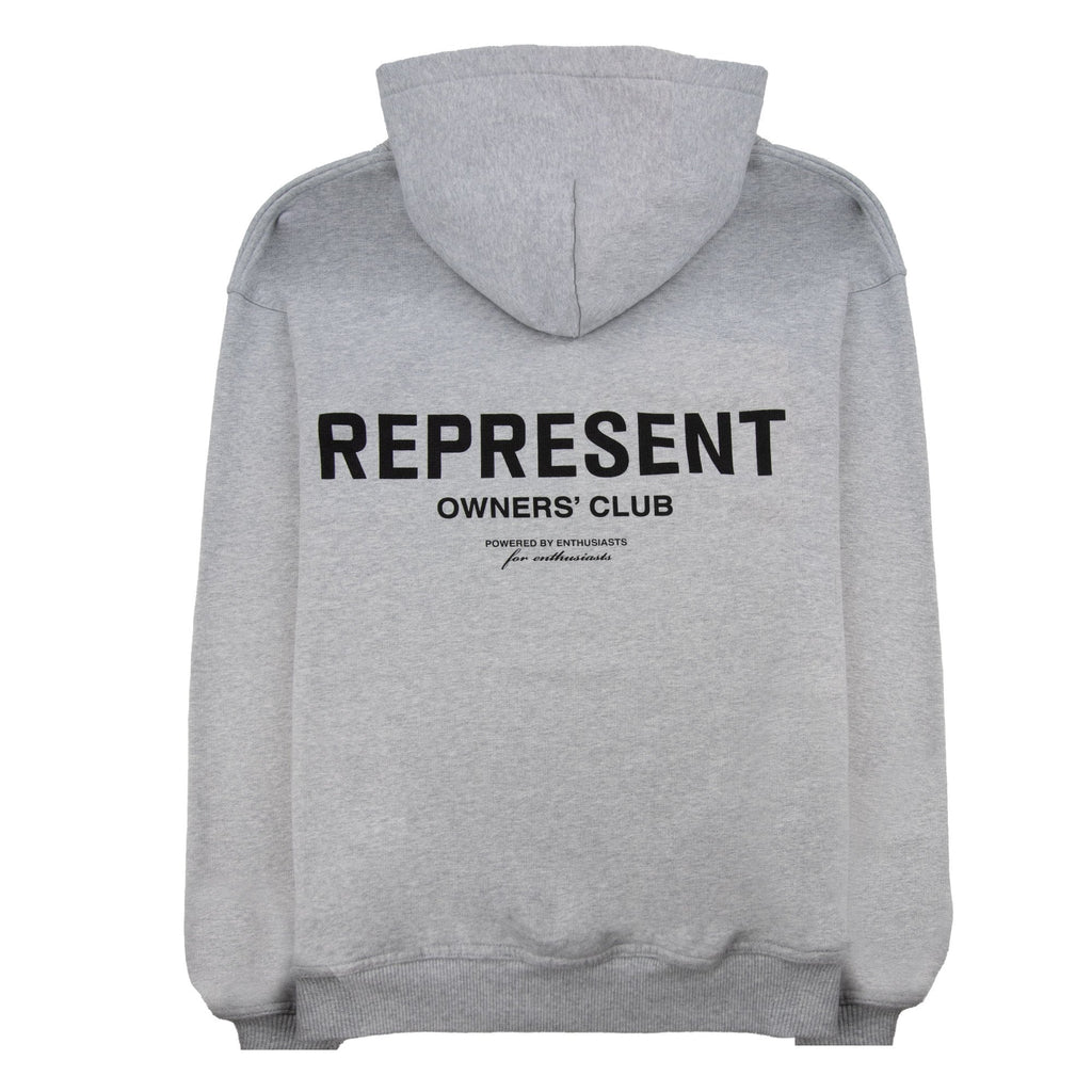 Represent Owners Club Hoodie Ash Grey/black