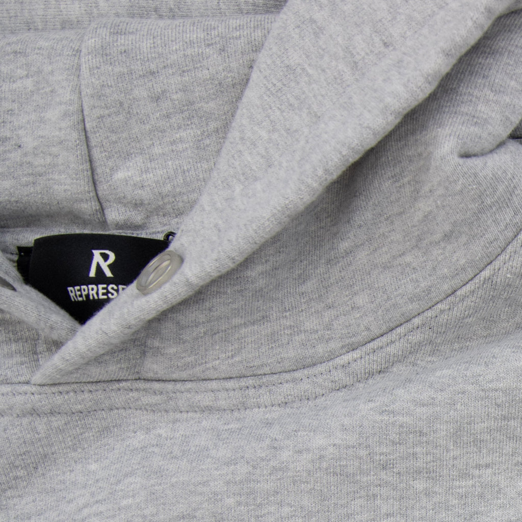 Represent Owners Club Hoodie Ash Grey/black