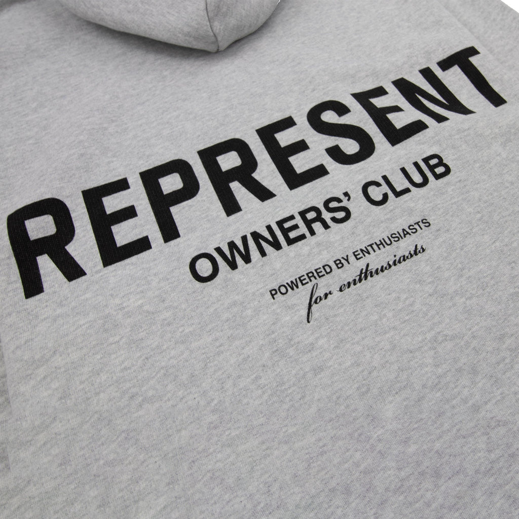 Represent Owners Club Hoodie Ash Grey/black