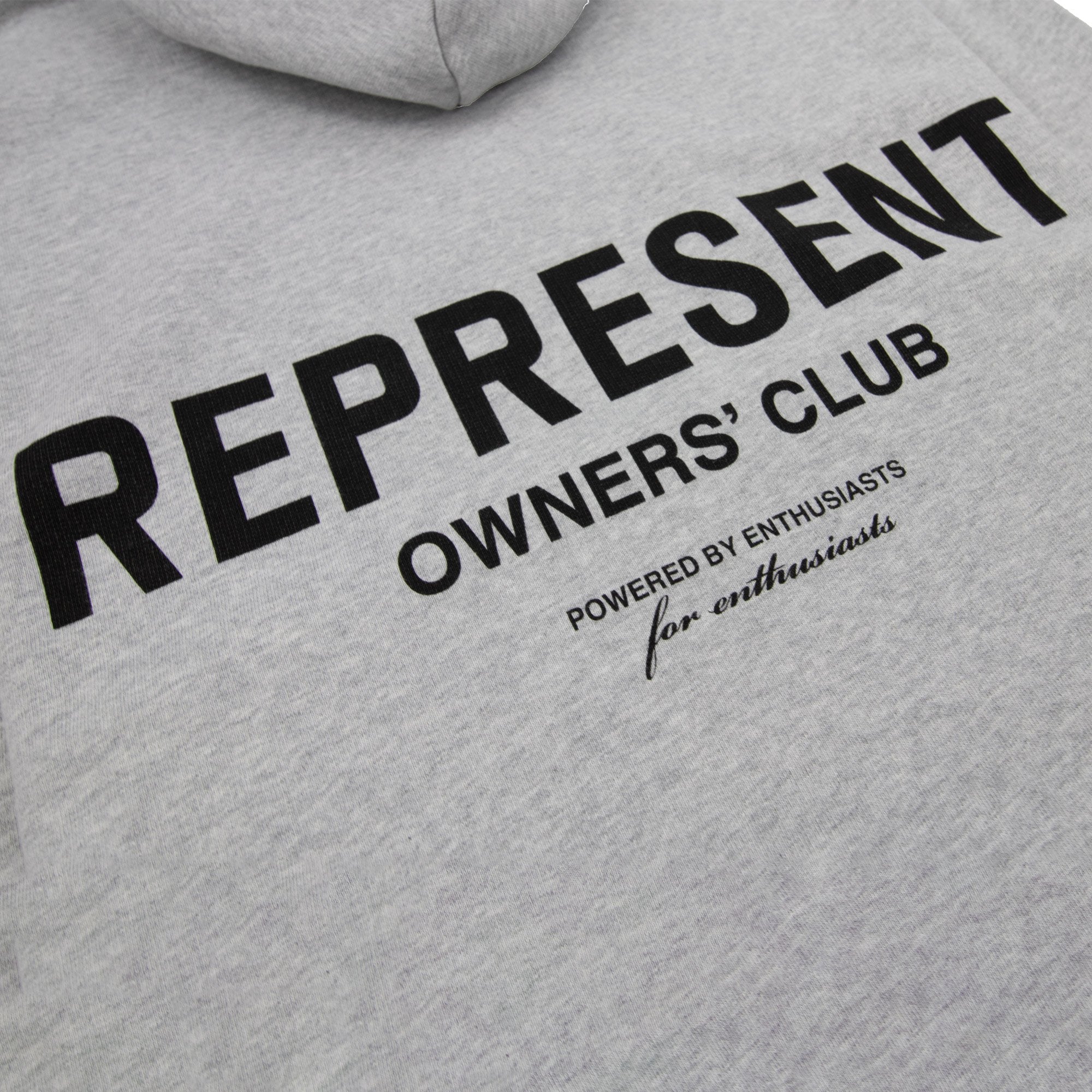 Represent Owners Club Hoodie Ash Grey/black