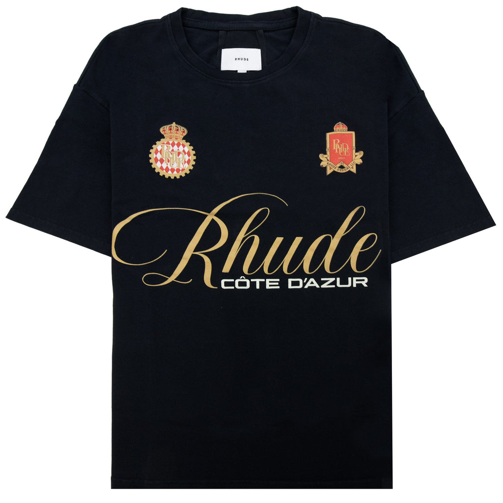 Rhude Script Crest Tee Vintage Black