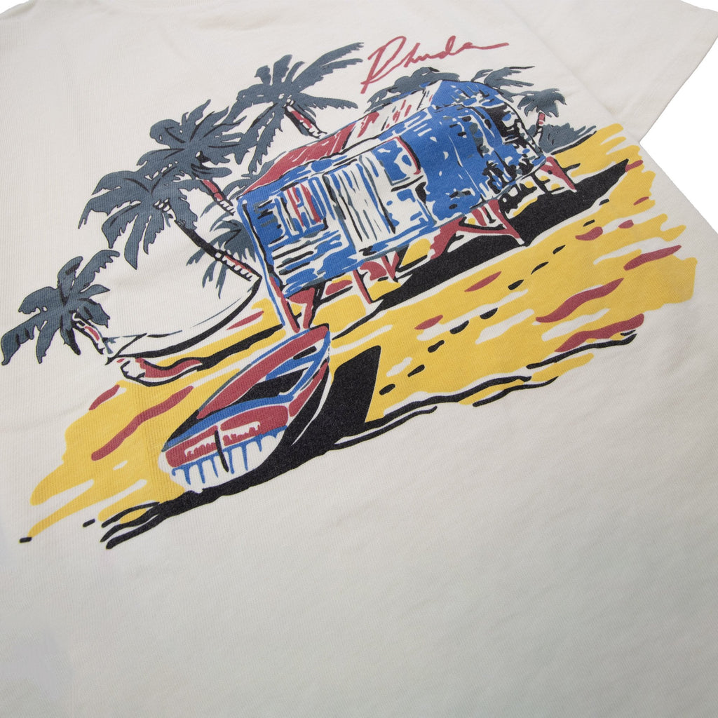 Rhude Beach Side Tee Vintage White