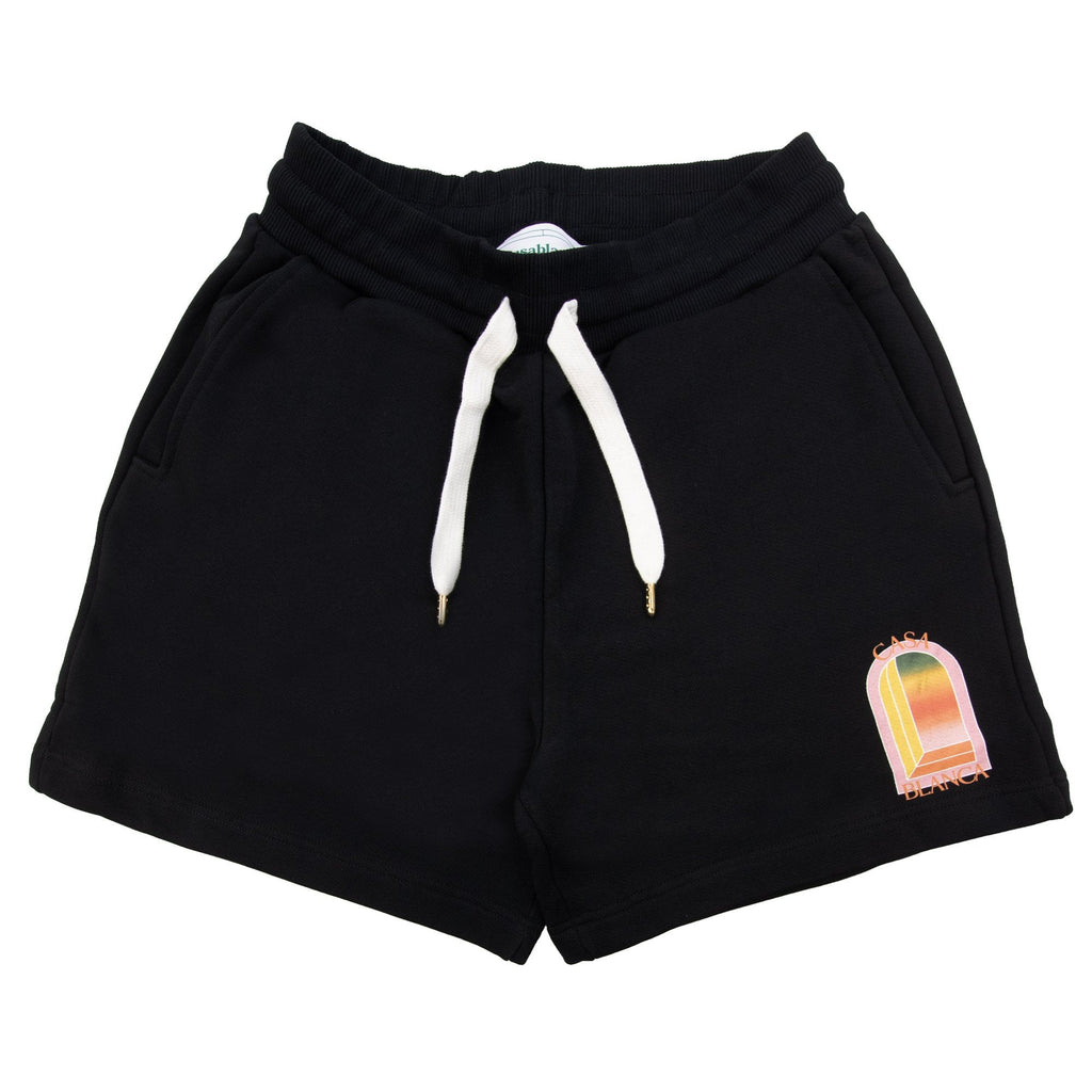 Casablanca Gradient Arch Logo Sweatshort Black