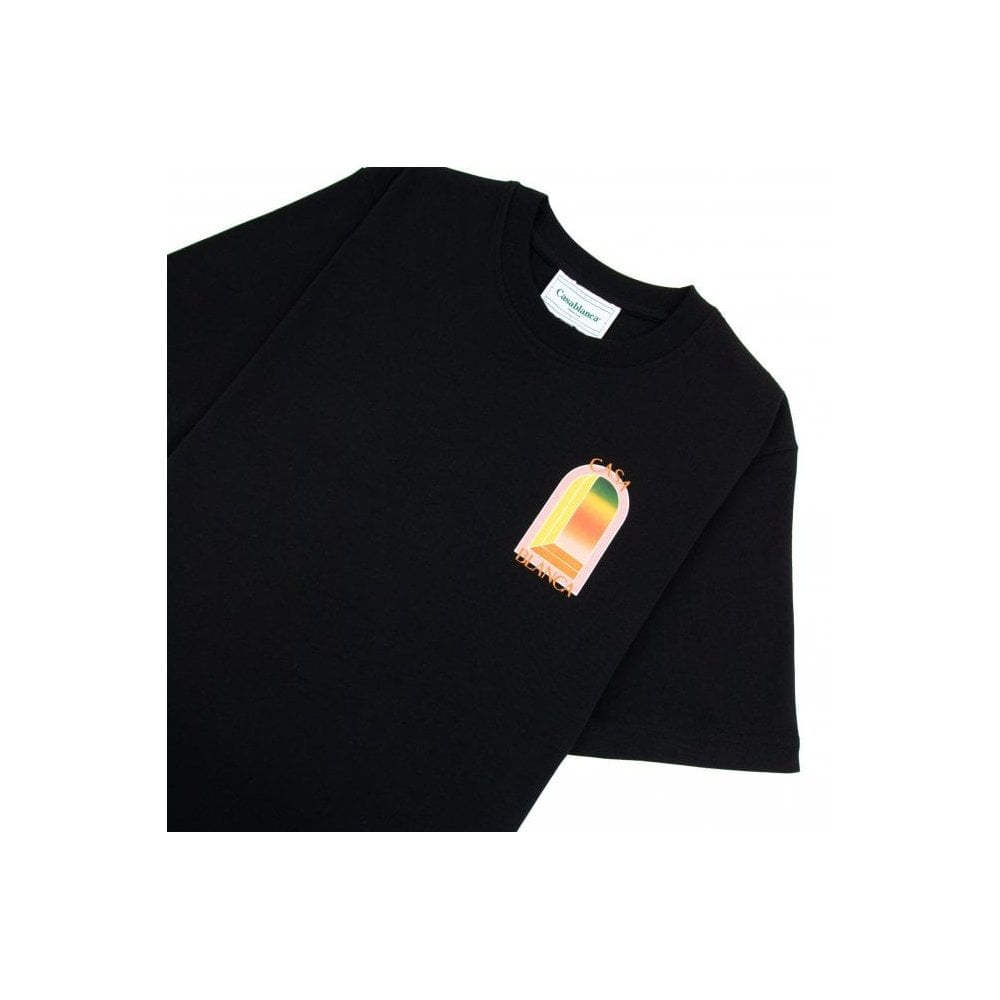 Casablanca Gradient Arch Logo T Shirt & Short Set Black