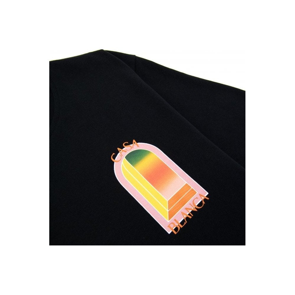 Casablanca Gradient Arch Logo T Shirt & Short Set Black