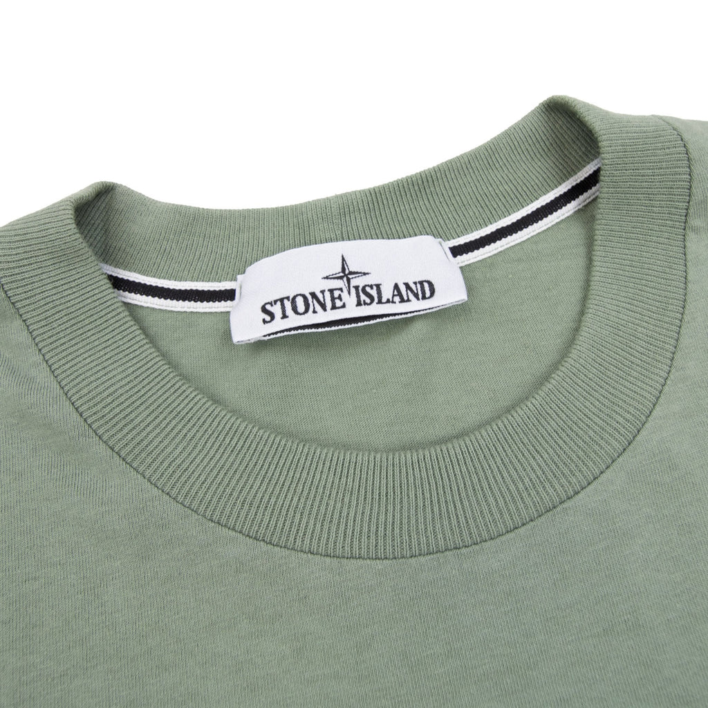 Stone Island 2100037 Organic Cotton T-shirt With Archivio Print Khaki V0055