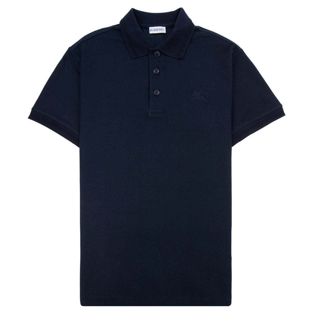 Burberry Eddie Cotton Polo Shirt Coal Blue