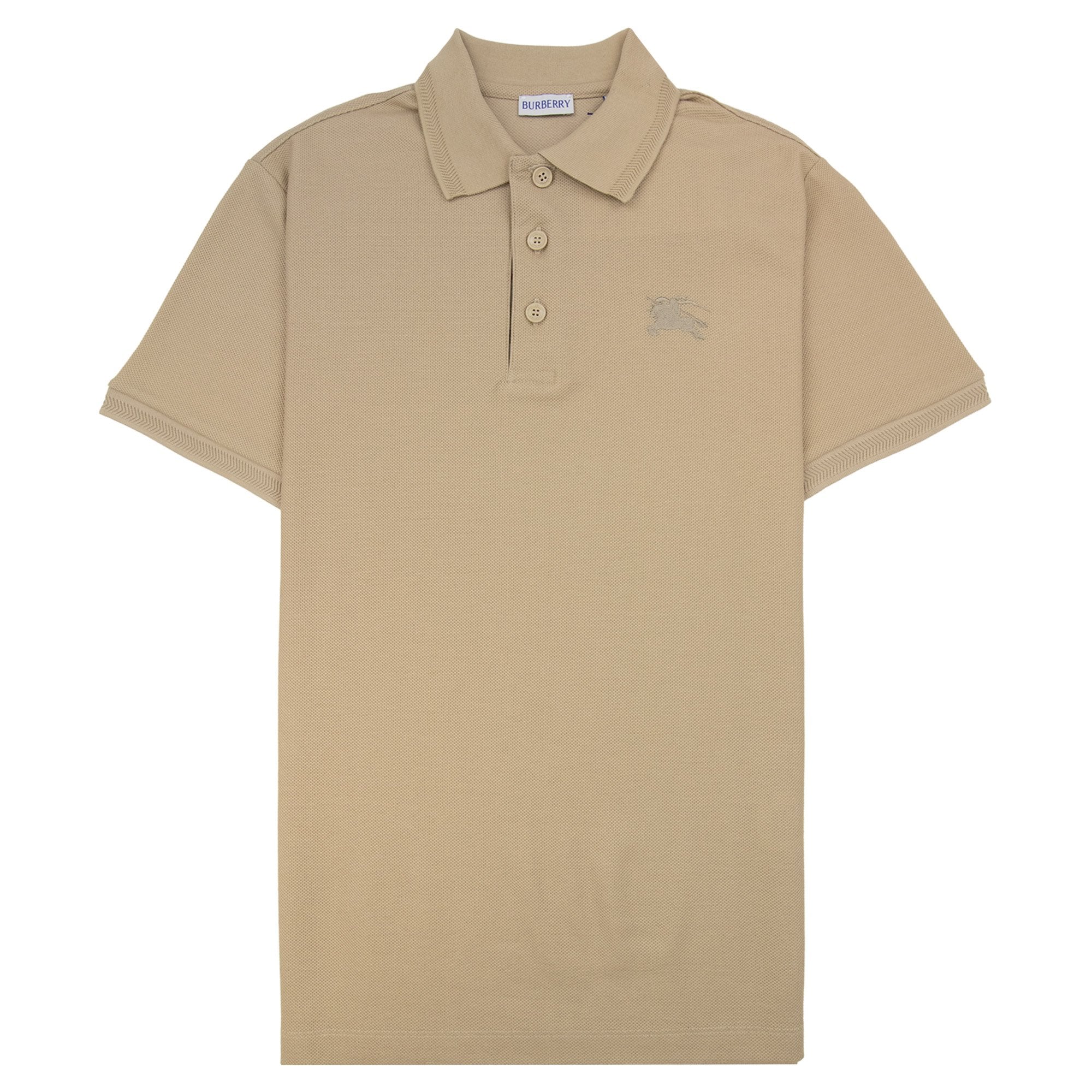 Burberry Eddie Cotton Polo Shirt Soft Fawn