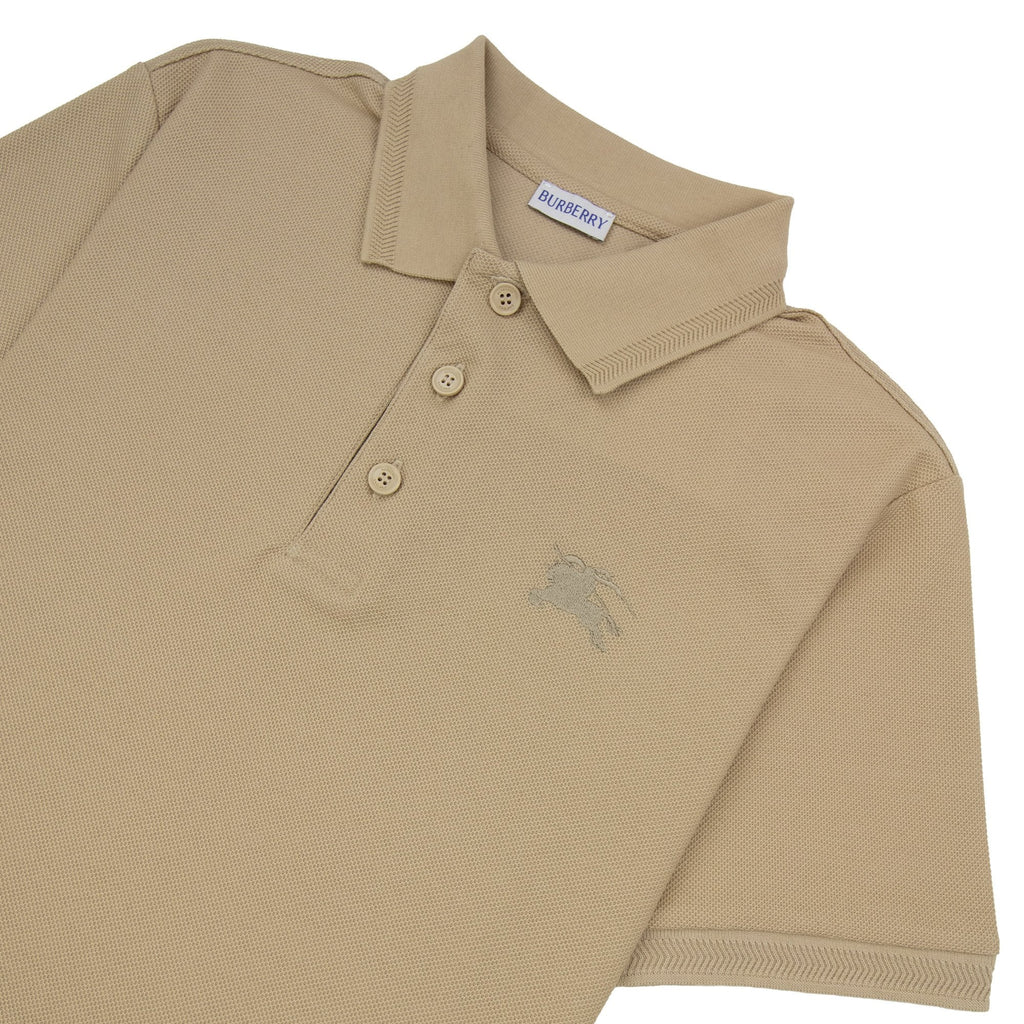 Burberry Eddie Cotton Polo Shirt Soft Fawn