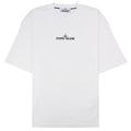 Stone Island 2100016 Short-sleeve T-shirt With Finger Print White V0001
