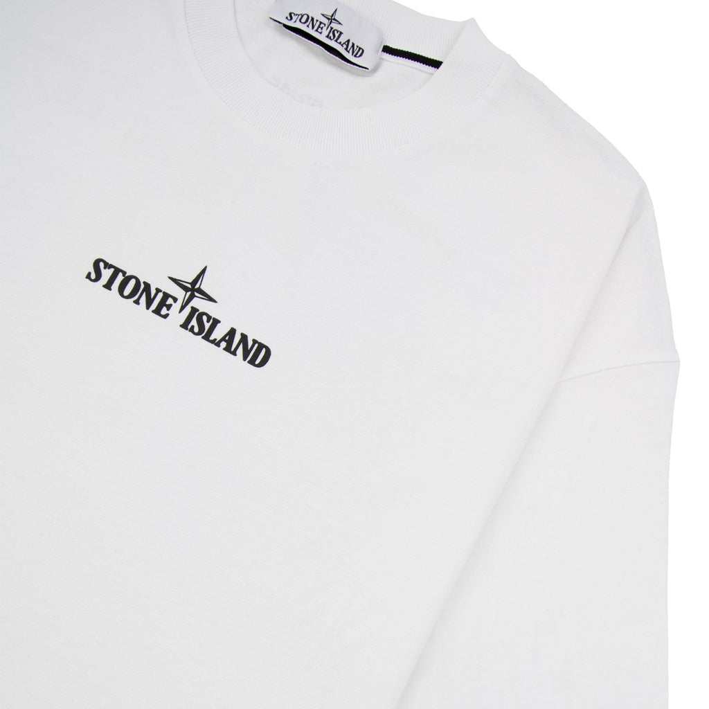 Stone Island 2100016 Short-sleeve T-shirt With Finger Print White V0001