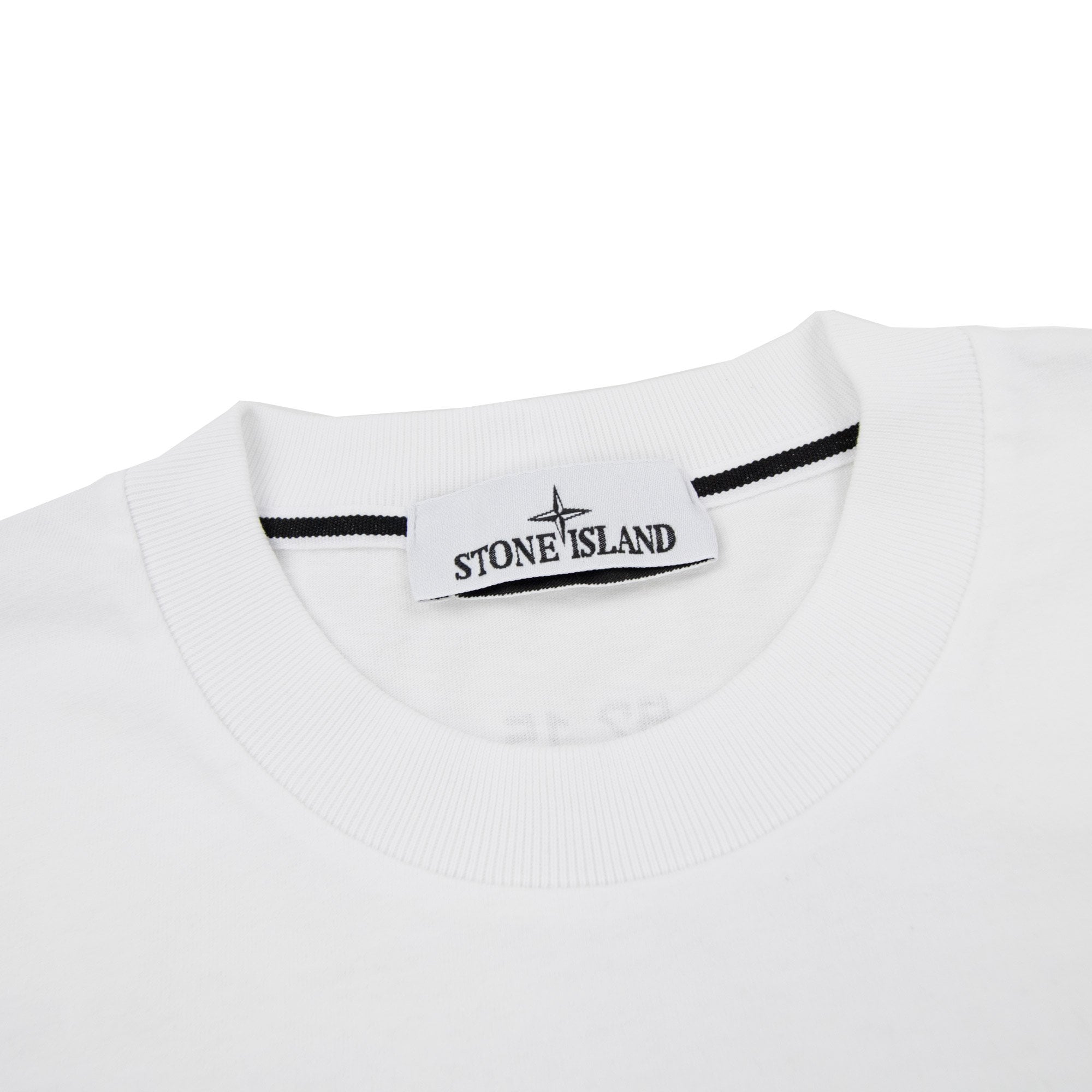 Stone Island 2100016 Short-sleeve T-shirt With Finger Print White V0001