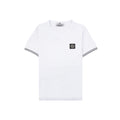 Stone Island Junior 2100001 Light Cotton Compass Patch T Shirt White V1001