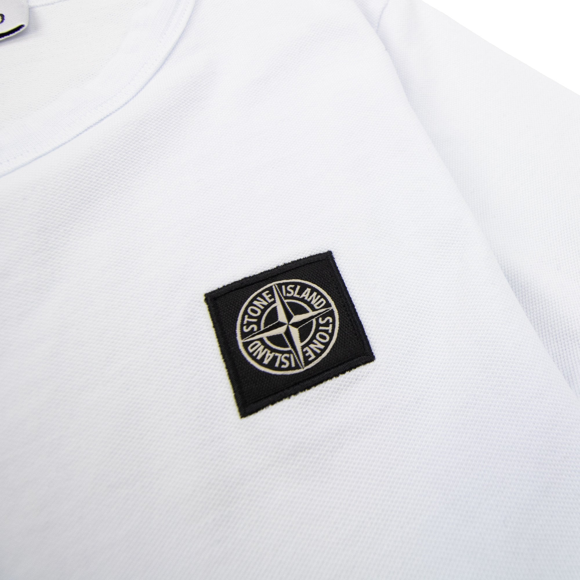 Stone Island Junior 2100001 Light Cotton Compass Patch T Shirt White V1001