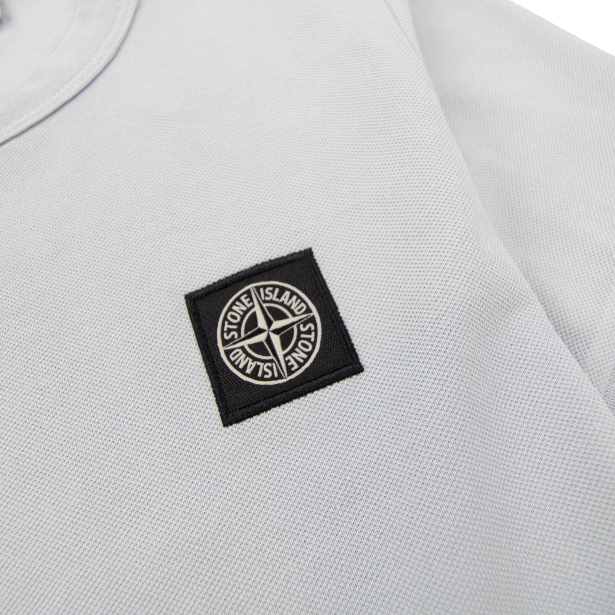 Stone Island Junior 2100001 Light Cotton Compass Patch T Shirt Sky Blue V0041