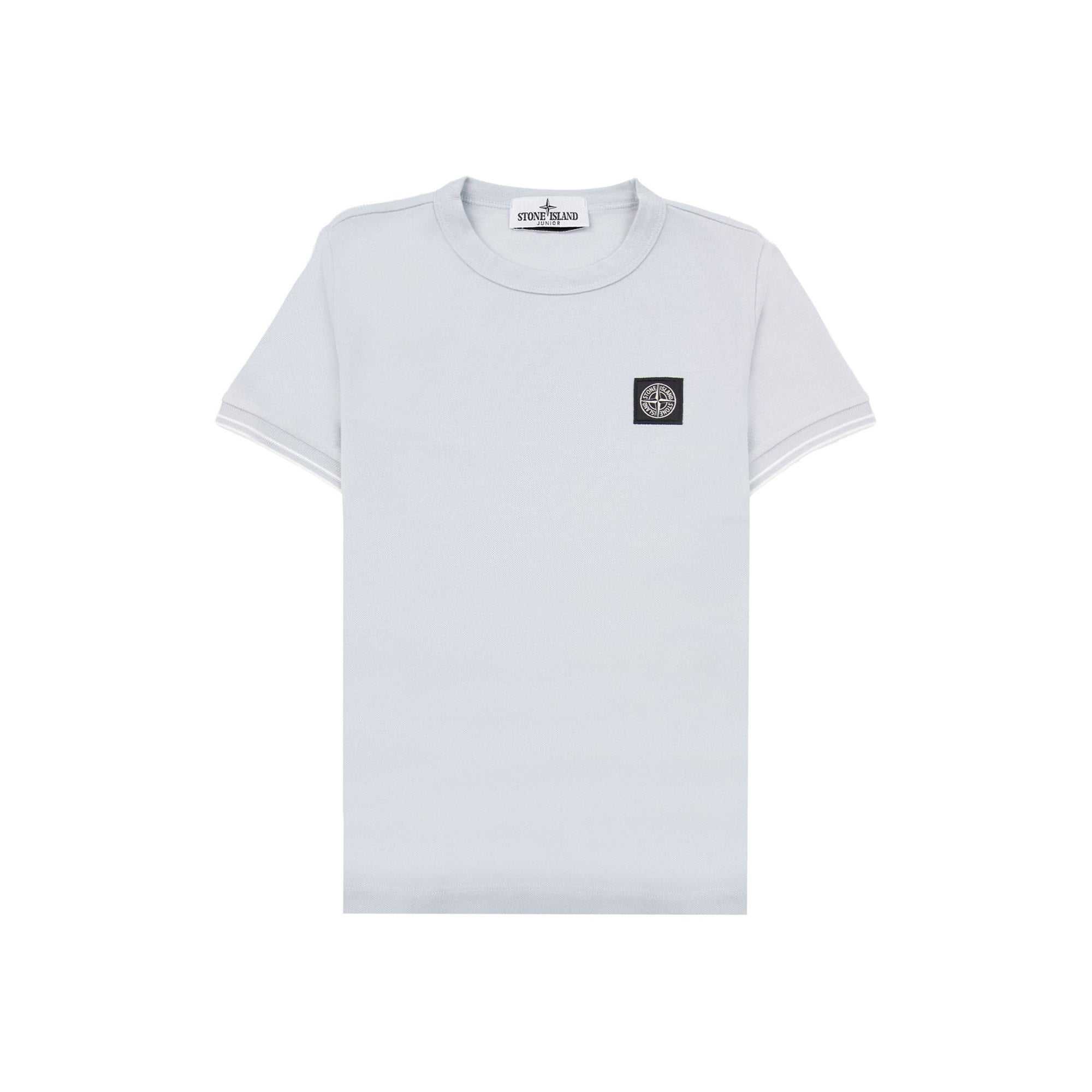 Stone Island Junior 2100001 Light Cotton Compass Patch T Shirt Sky Blue V0041