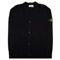Stone Island 5100016 Soft Organic Knit Button Cardigan Black V0029