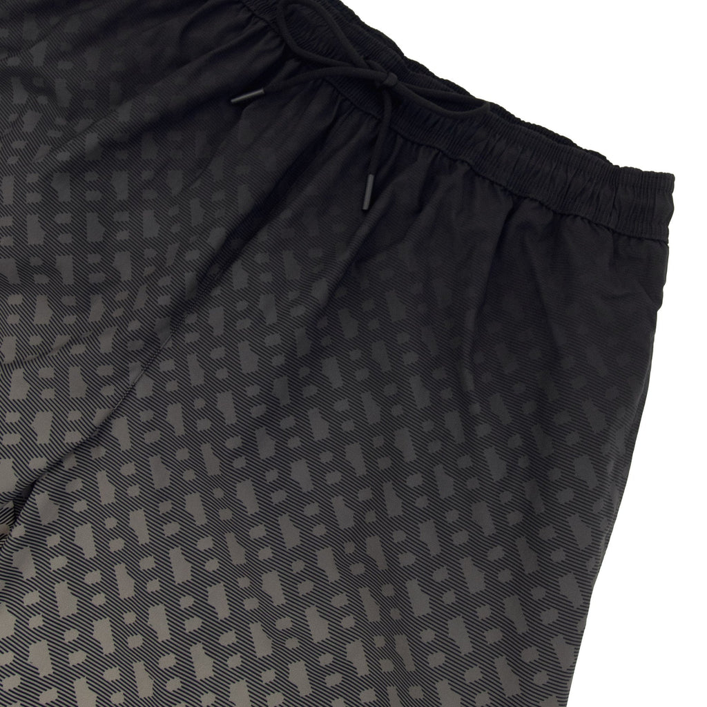 Hugo Boss Degrade Monogram Print Badge Swim Shorts Black 001