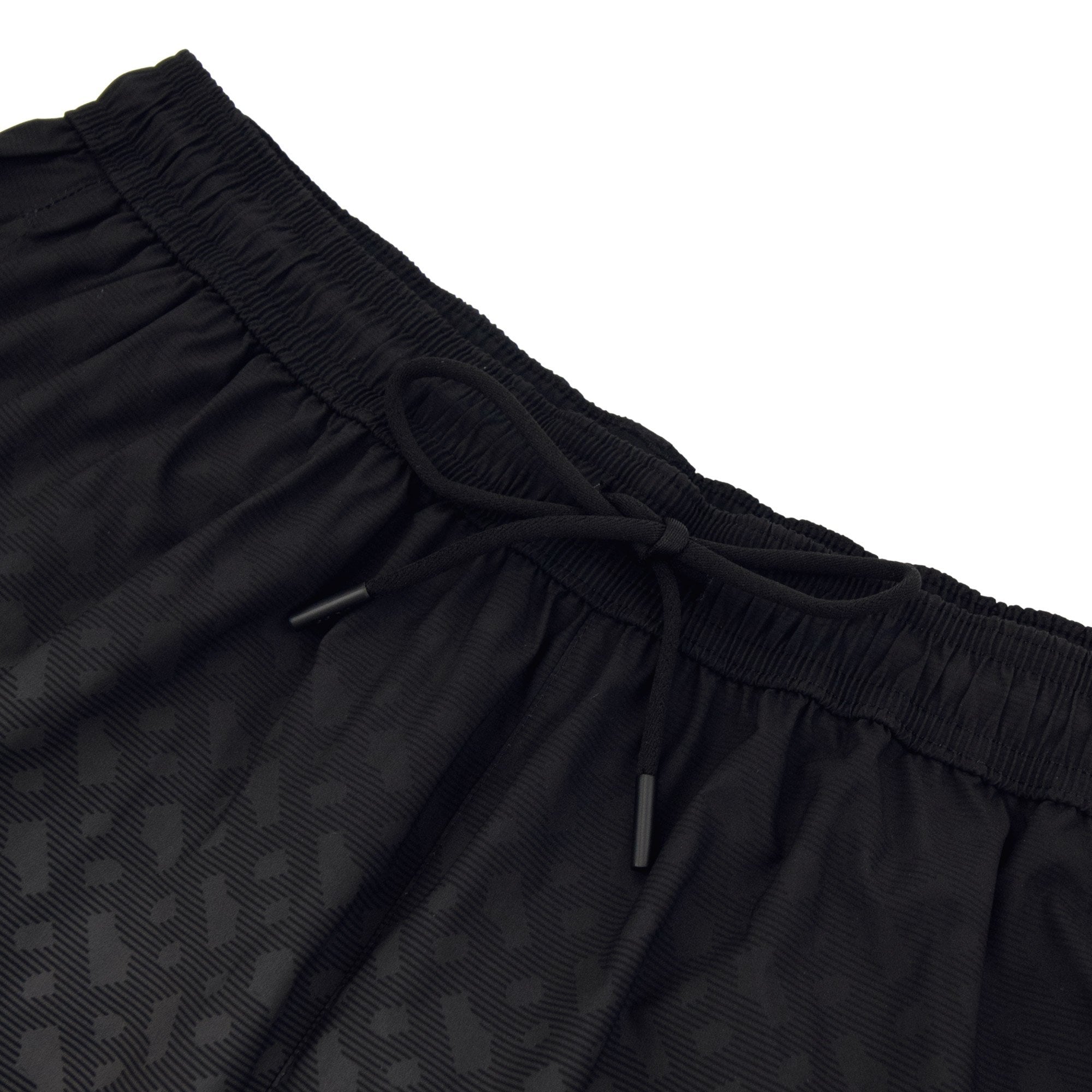 Hugo Boss Degrade Monogram Print Badge Swim Shorts Black 001